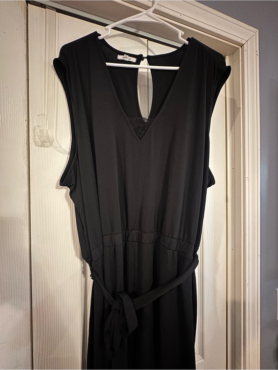 Maurices Pants - Maurices Black Sleeveless V-Neck Jumpsuit with Tie Waist